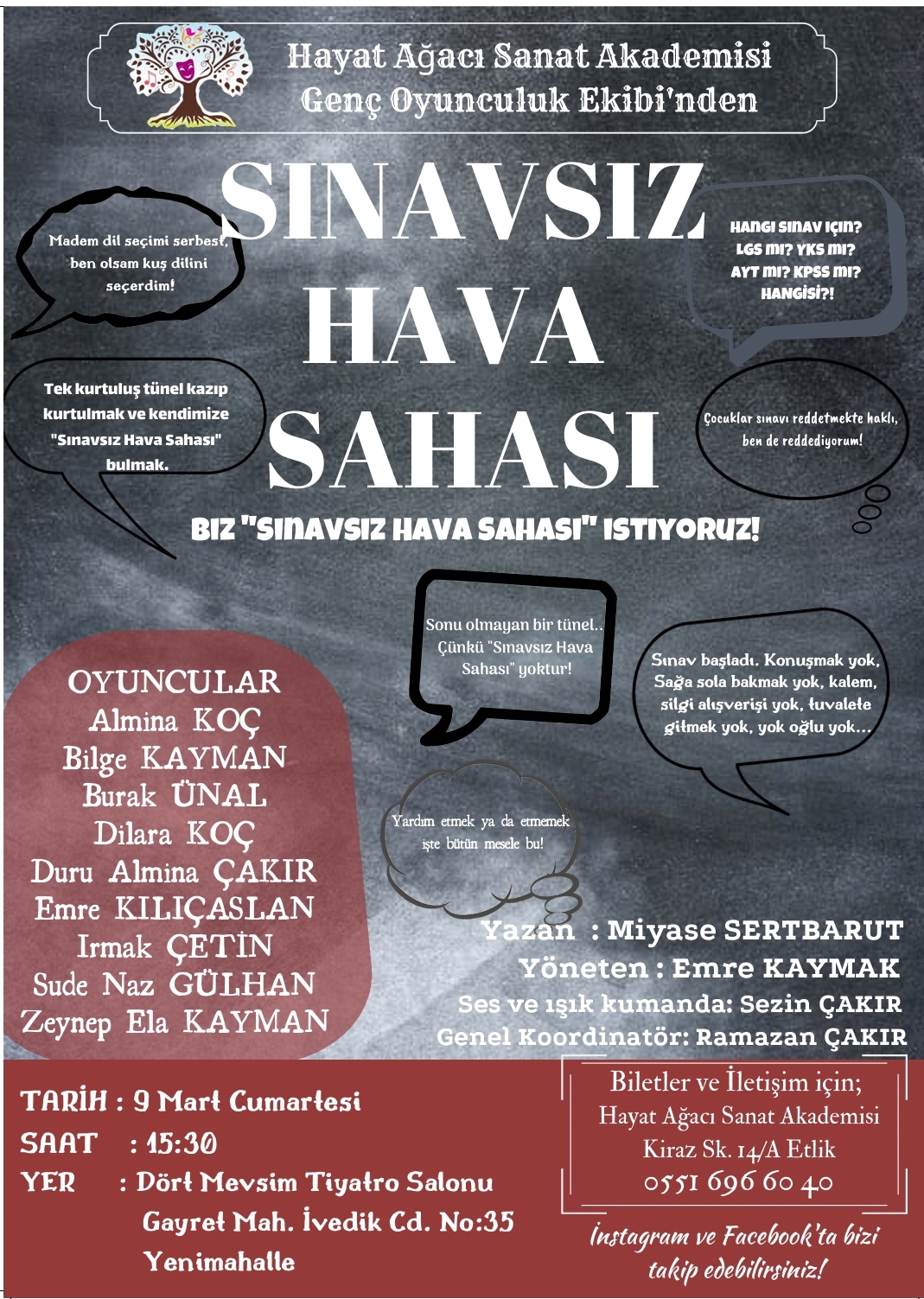 105- TİYATRO (Sınavsız Hava Sahası) (09.03.2019)