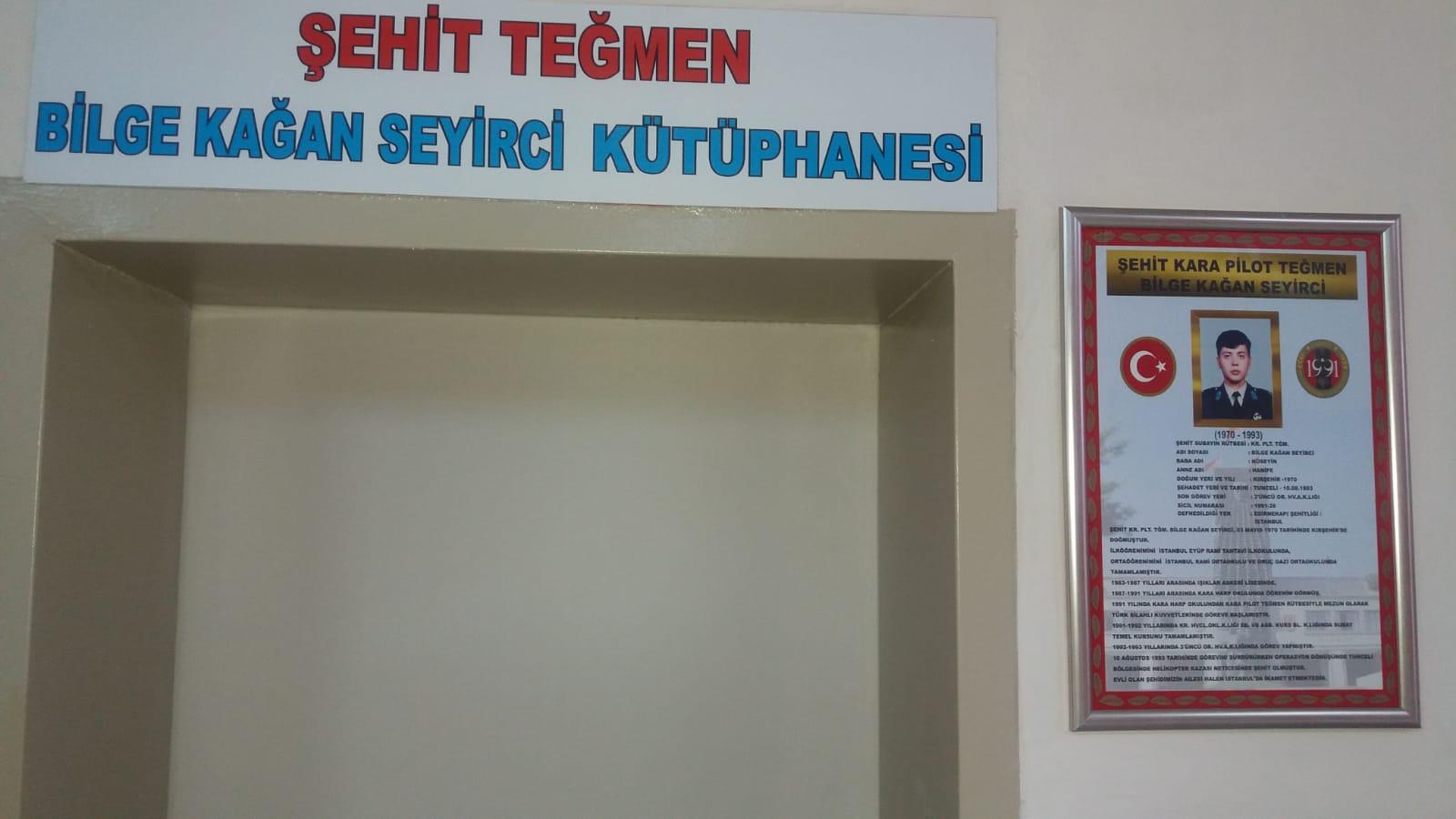 115- Şht. Tğm. Bilge Kağan SEYİRCİ Kütüphanesi (16.04.2019)